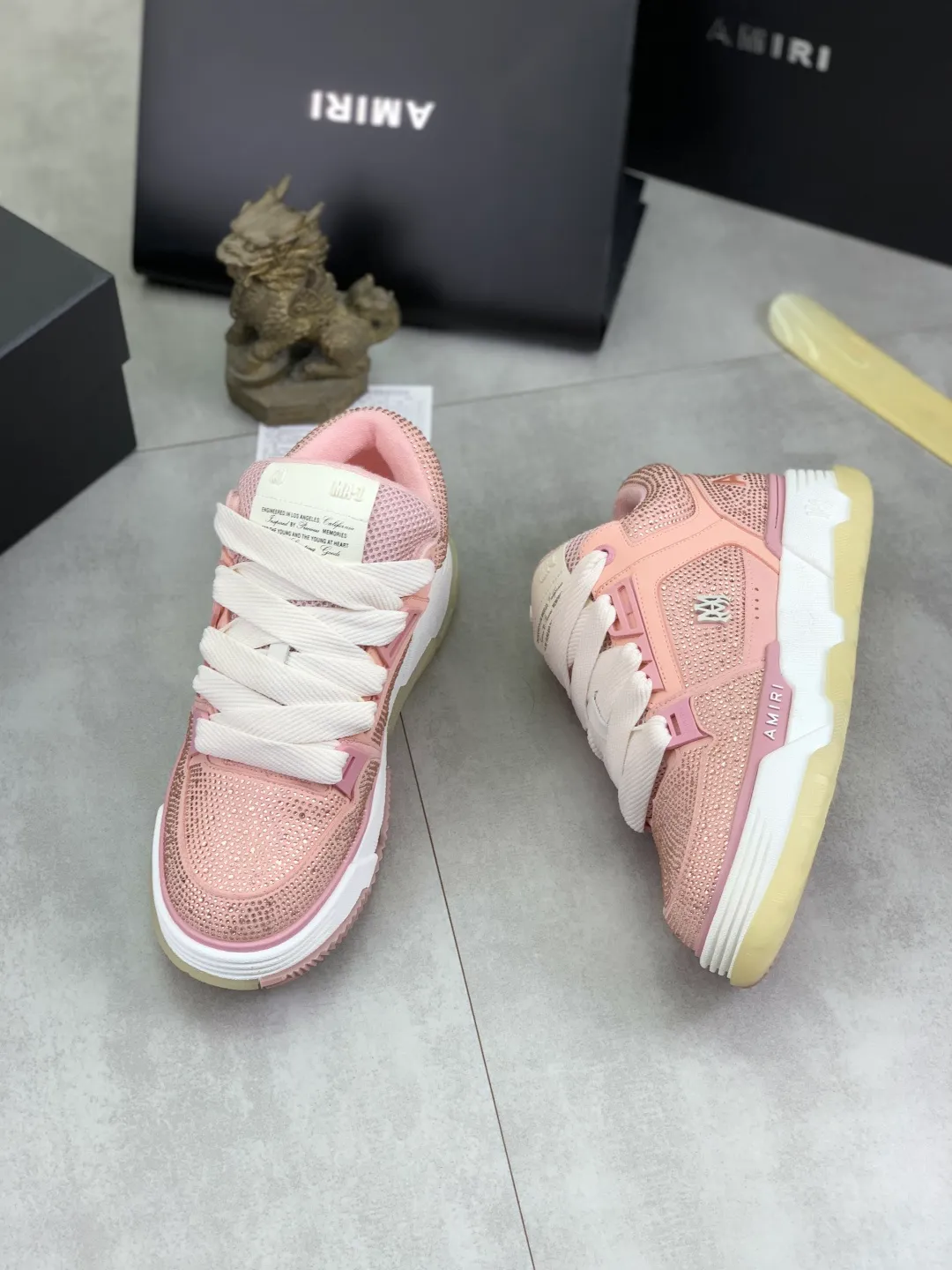 Men's men's shoes 💰P760 New [Amiri] hot diamond series Amiri - high-end quality original order casual shoes for couples 🧑‍🤝‍🧑 - Upper: 🔝Nappa calfskin, suede cowhide, canvas body hot work - Lining: brand mesh canvas cloth - Outsole: ultra-light tpu·rubber; multi-color molded outsole -Ultra-high quality control and exquisite workmanship: highlighted (high-end, extravagance, and class) -Size: Female 35-40 (41 customized) Male 38-45 (46 customized)